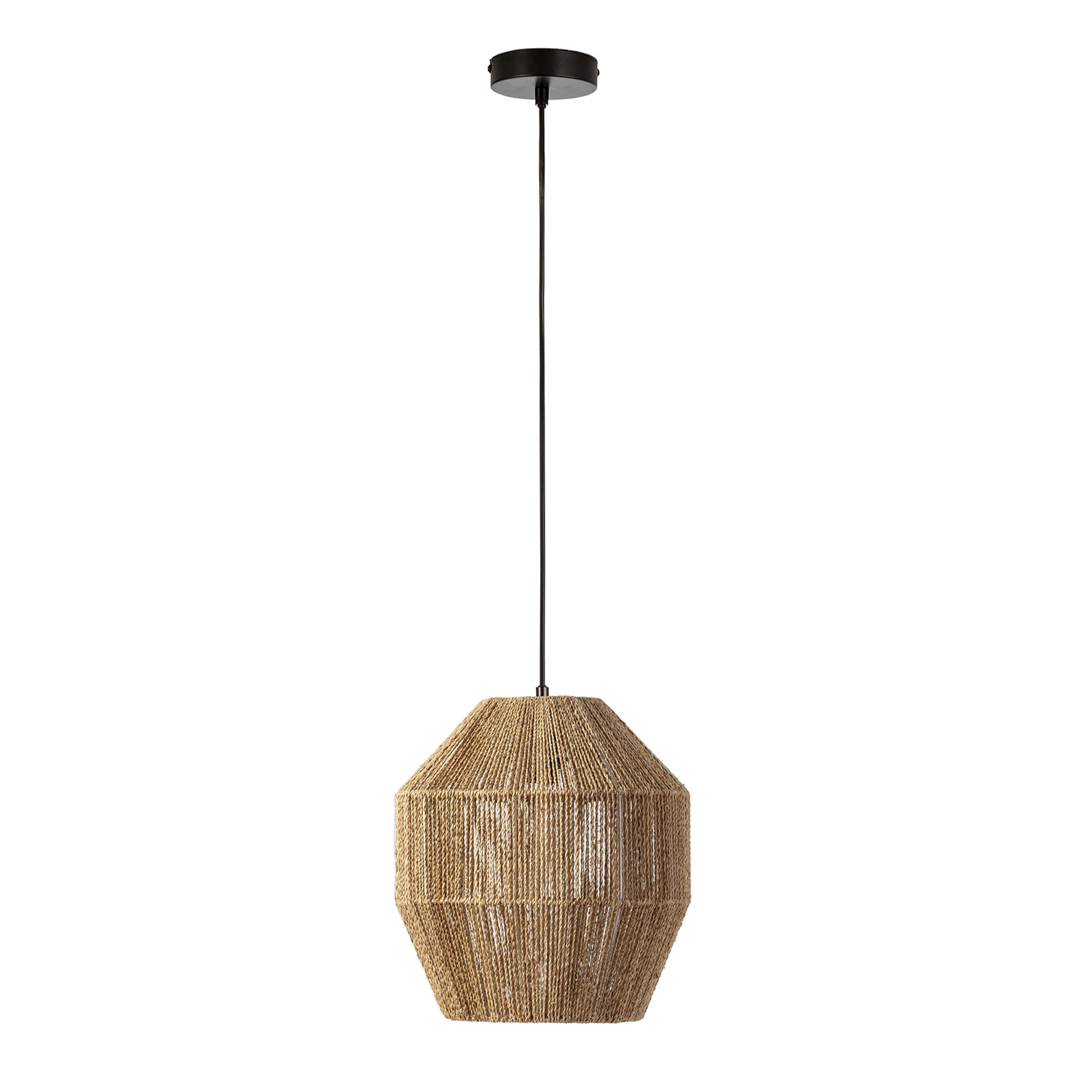 Lámpara de techo ishi de cuerda trenzada, diámetro 30 cm