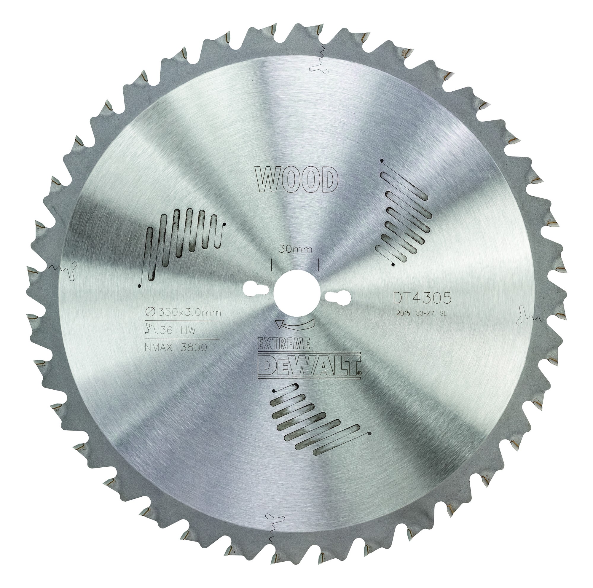 Dewalt dt4305-qz - hoja para sierras de brazo radial 350x30mm 36d