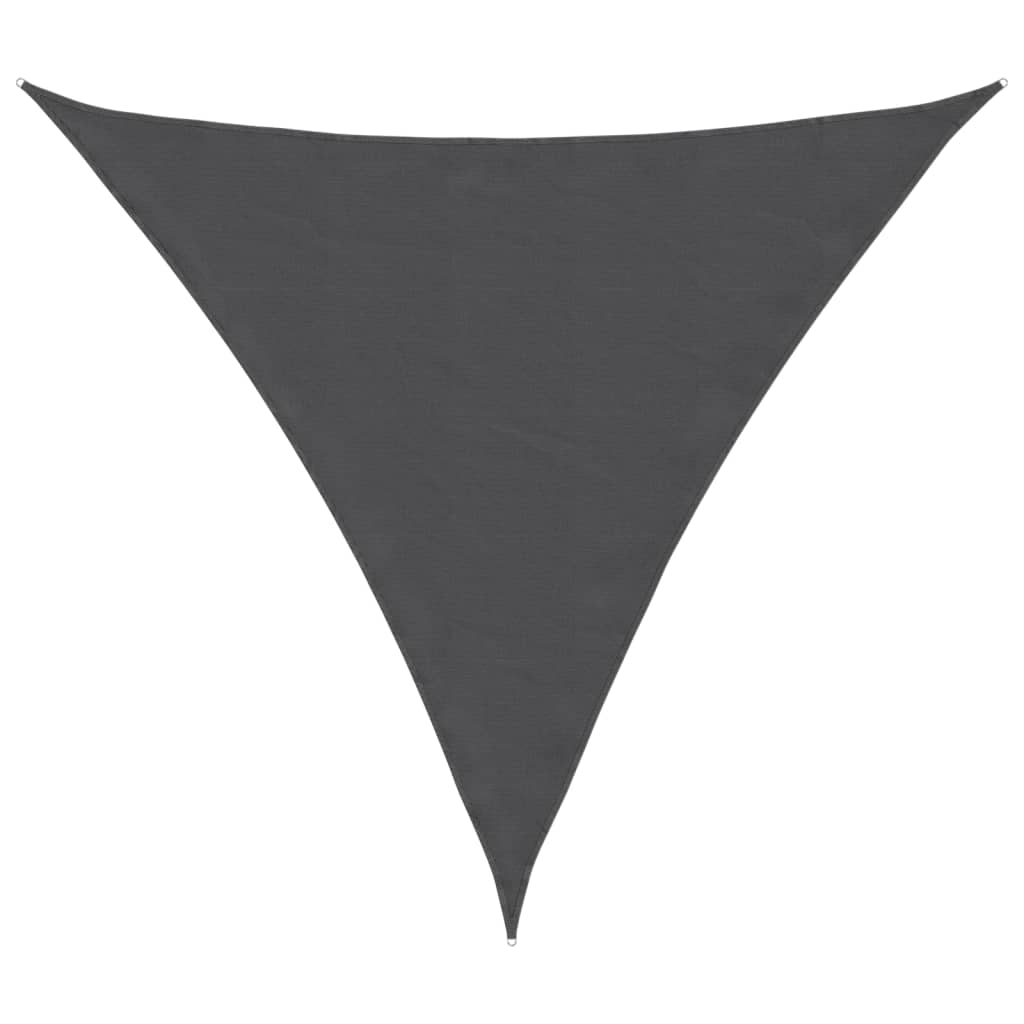 Toldo de vela triangular tela oxford gris antracita 4x4x4 m