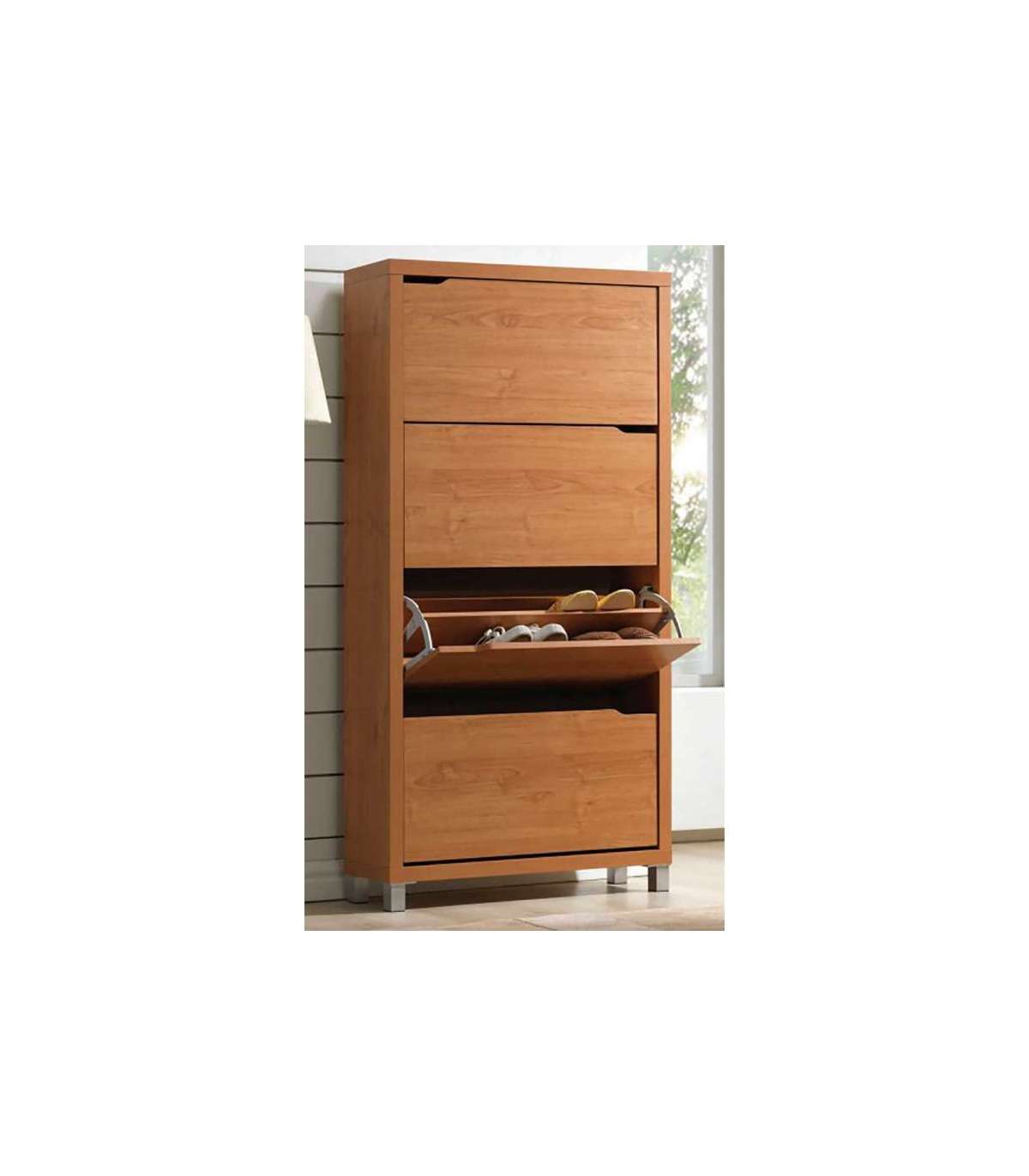 Zapatero 4 puertas kubox diseño compacto y funcional