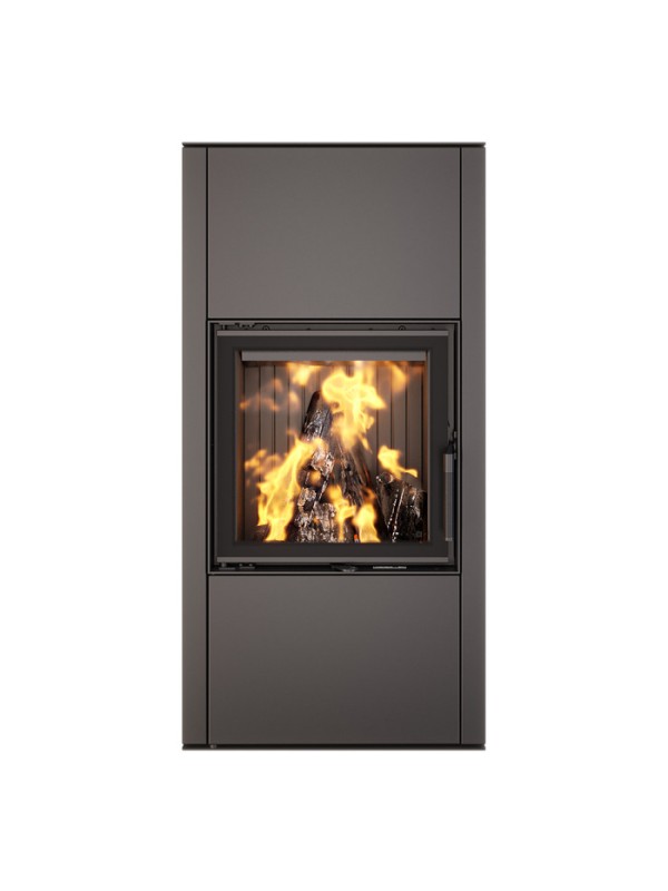 Estufa-chimenea de leña - vatra xxl negro 60x50 eco