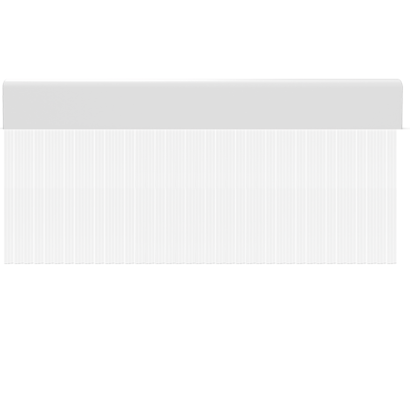 Cortina para puertas de PVC wave transparente / 120 x 220