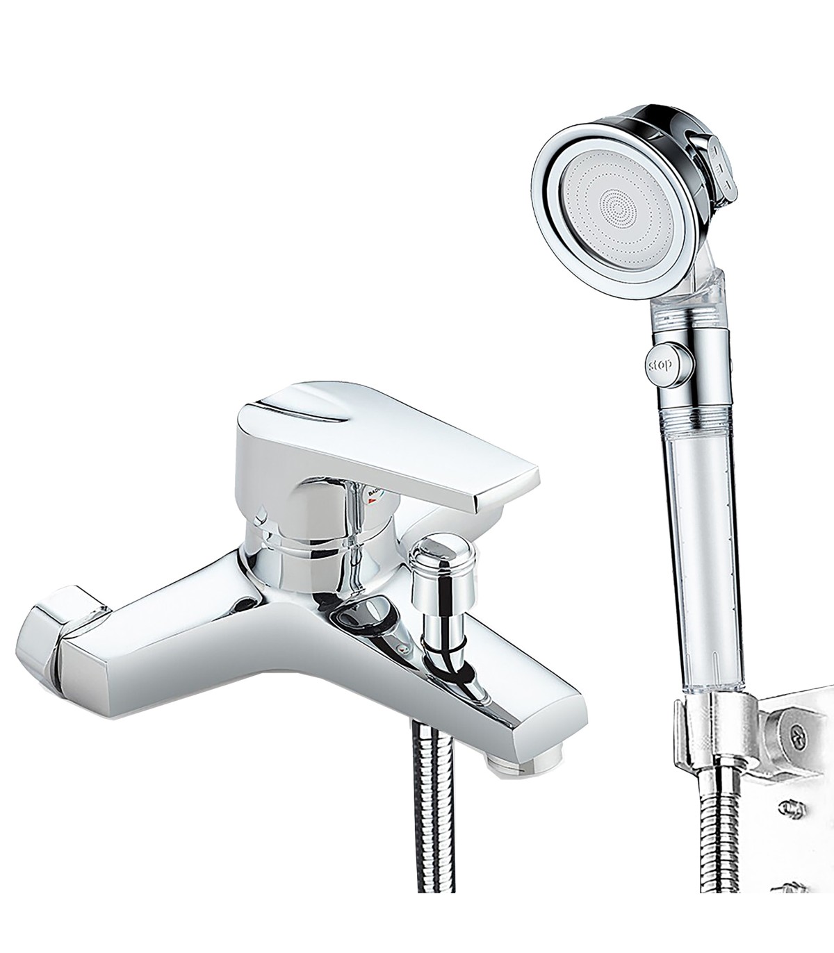 Columna ducha-bañera bl-3088-kit1 | cromo brillo