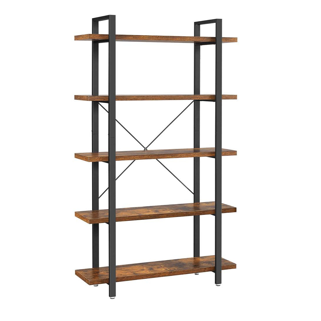 Librería estantería de almacenamiento estilo industrial 5 niveles montaje