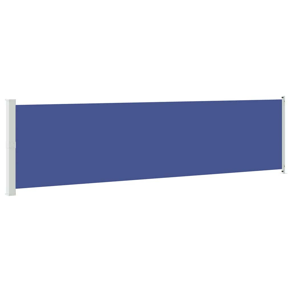 vidaXL toldo lateral retráctil para patio azul 600x160 cm