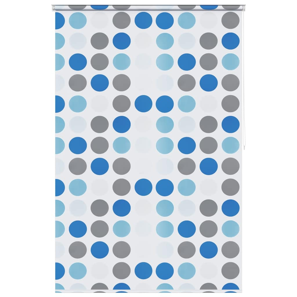 vidaXL persiana enrollable de ducha círculos 160x240 cm