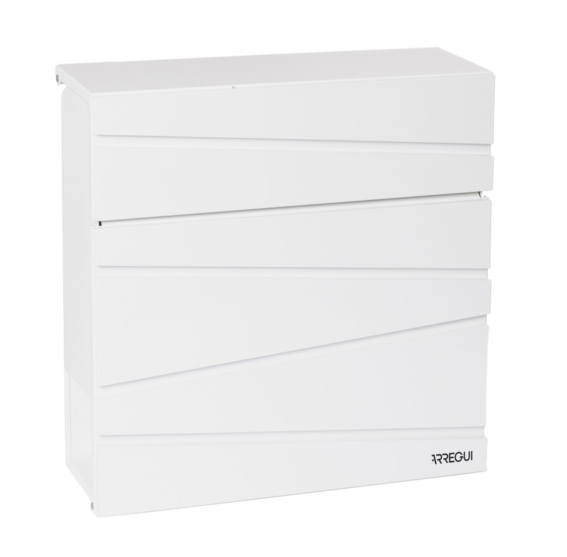 Arregui armor e6901 buzón exterior de acero con soporte para periódicos