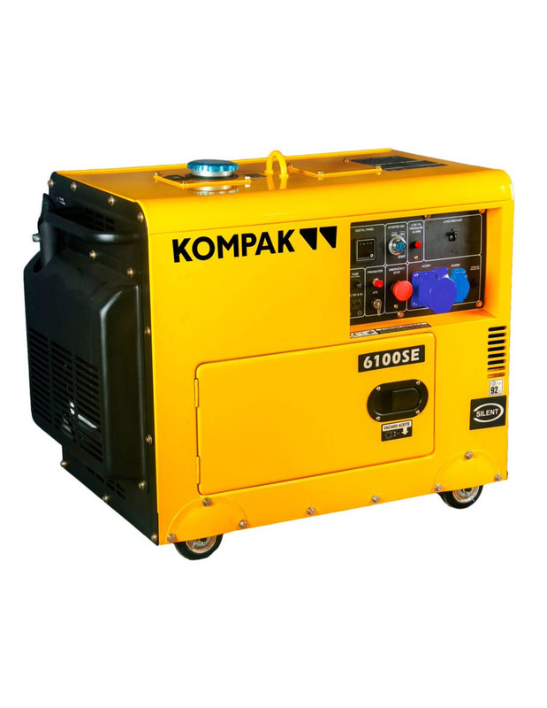 Generador eléctrico kompak k6100se insonorizado diésel
