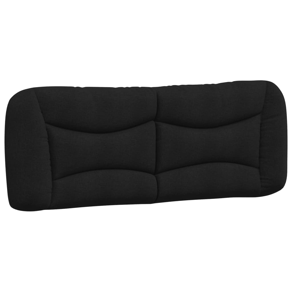 vidaXL cabecero de cama acolchado tela negro 140 cm