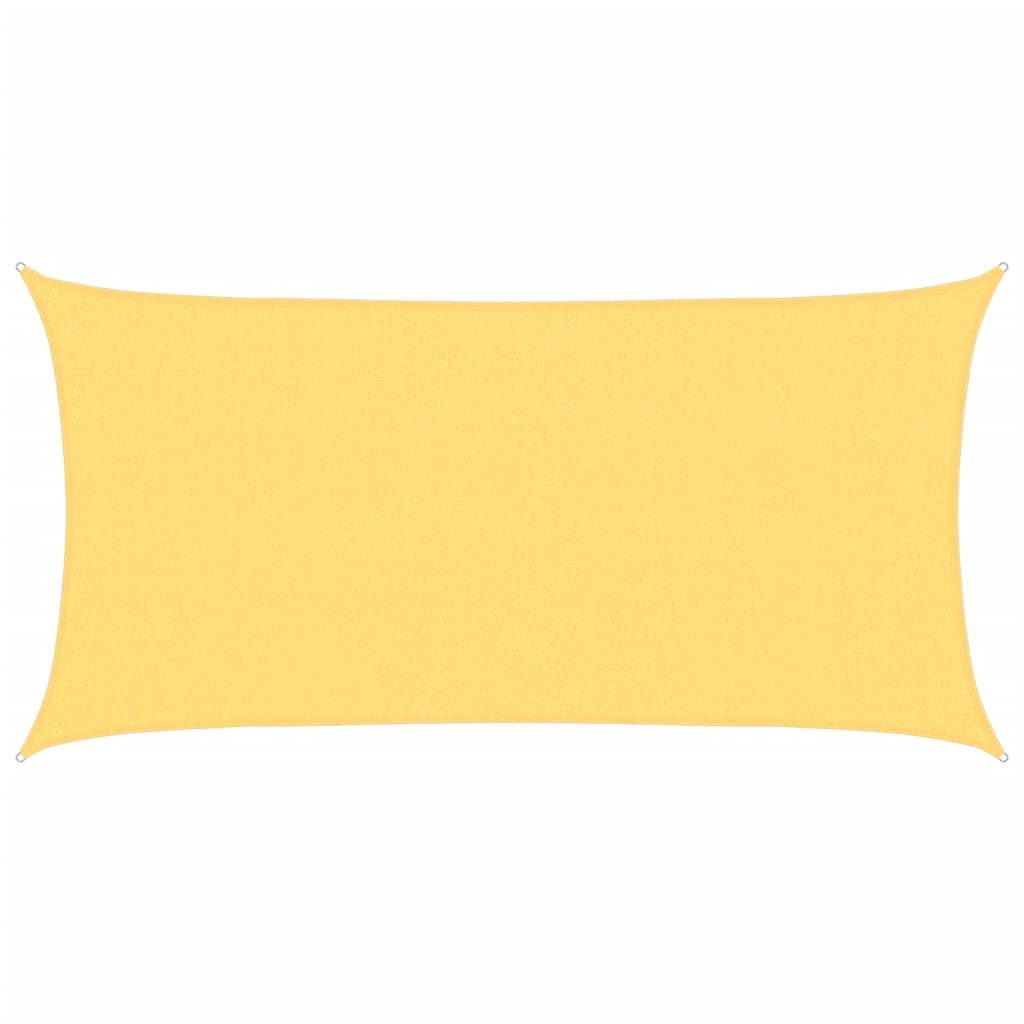 vidaXL toldo de vela hdpe beige 160 g/m² 2,5x5 m