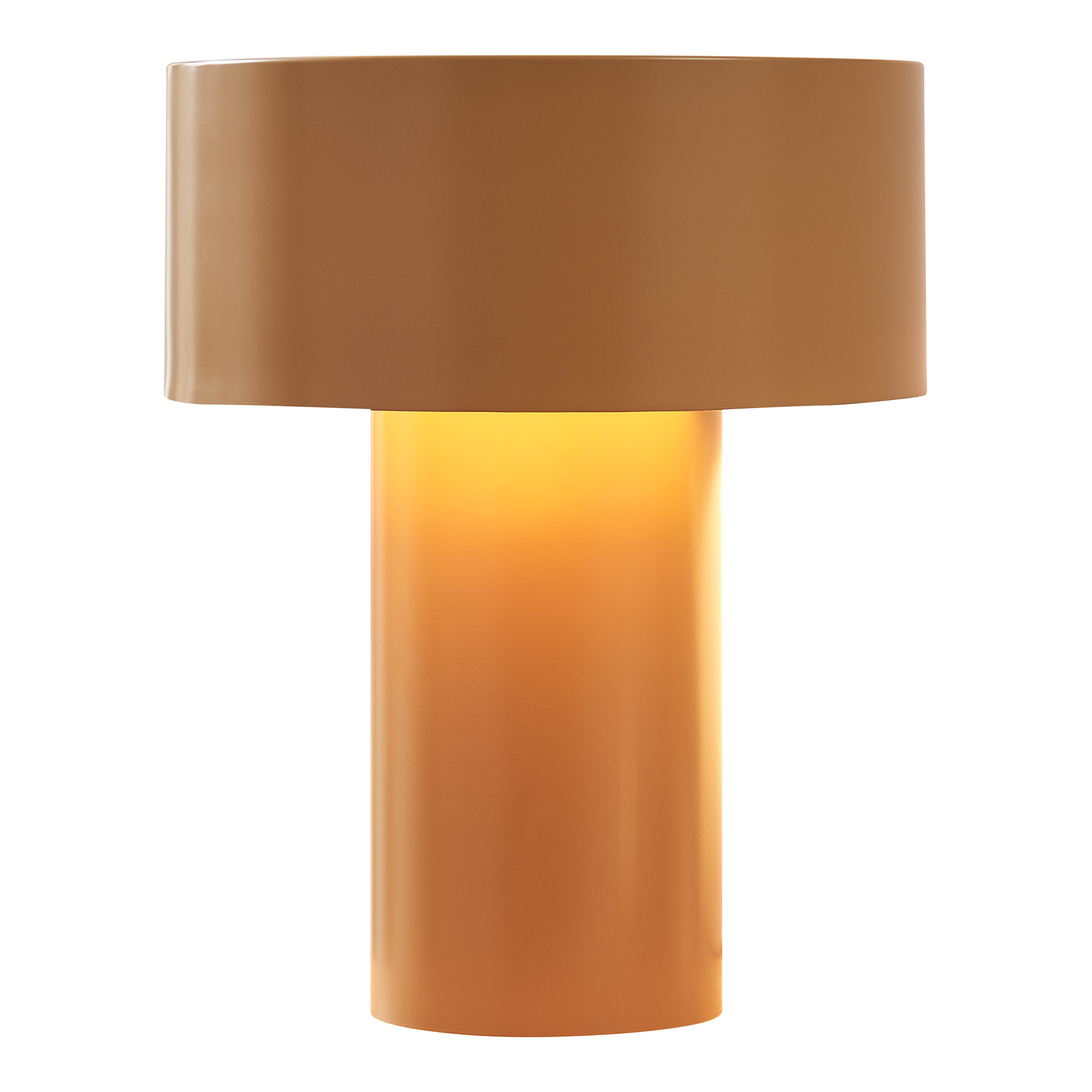 Lámpara de mesa kömn 37x30x30 cm - marrón [lux.pro]