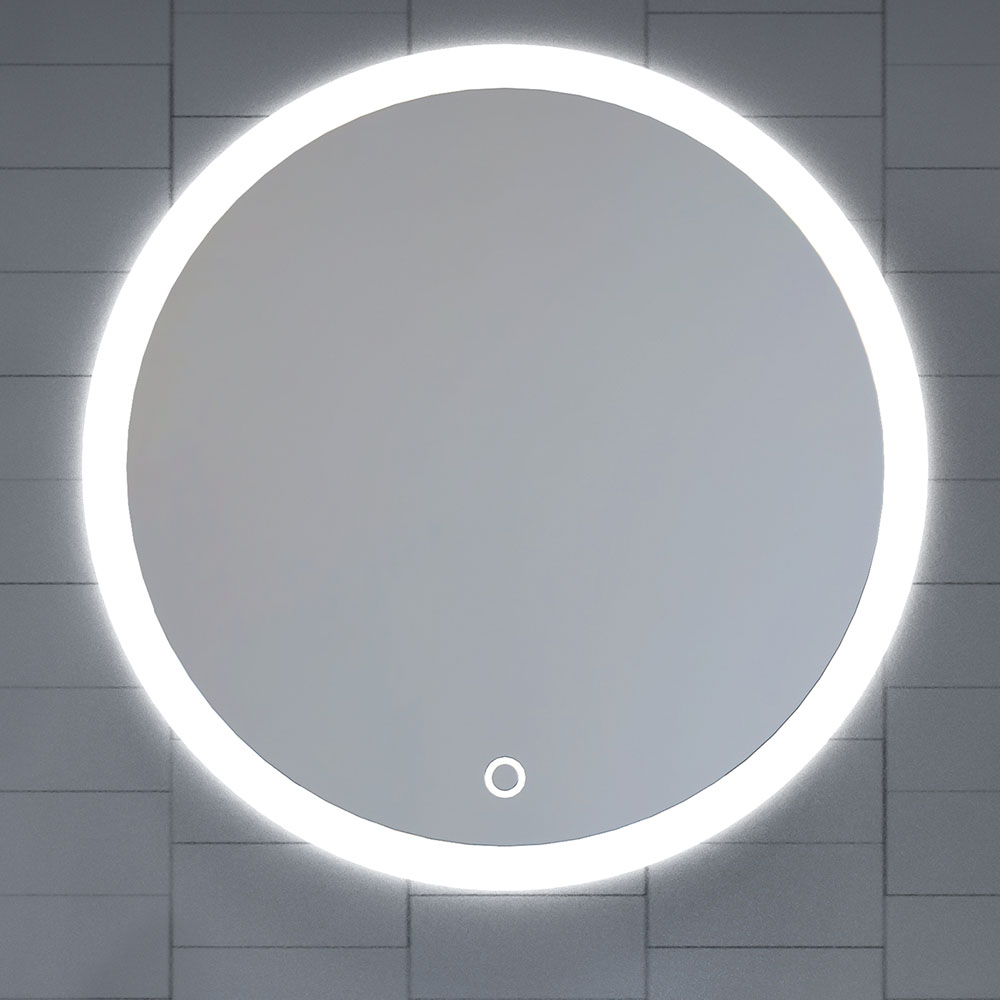 Kibath espejo LED 20w moo 20w redonda de 80 cm espejo 6000k