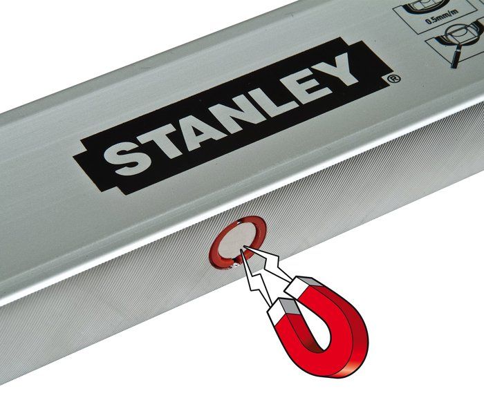 Nivel tubular magnético clásico stanley - stht1-43114 - 120 cm