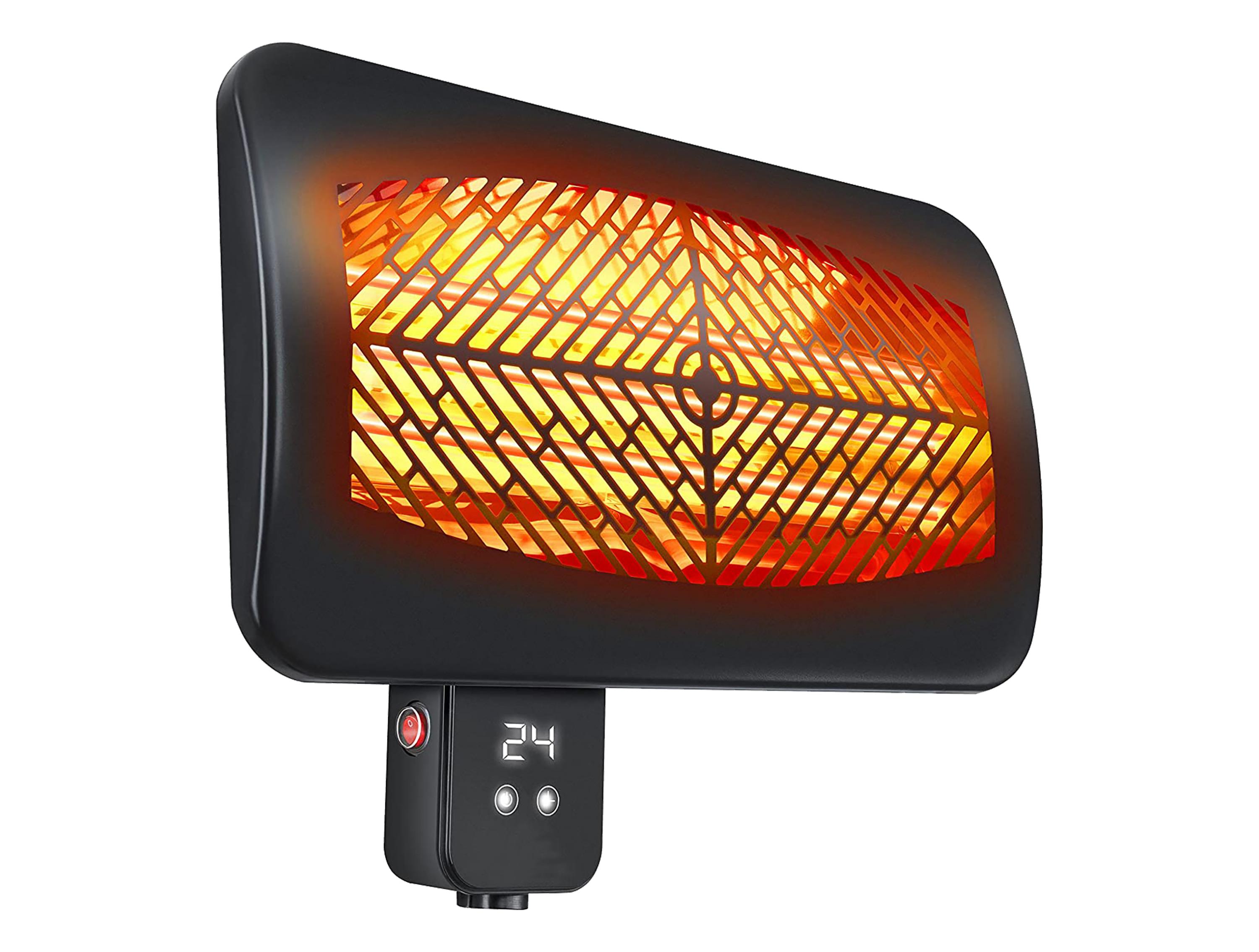 Estufa de exterior digital para pared con mando a distancia