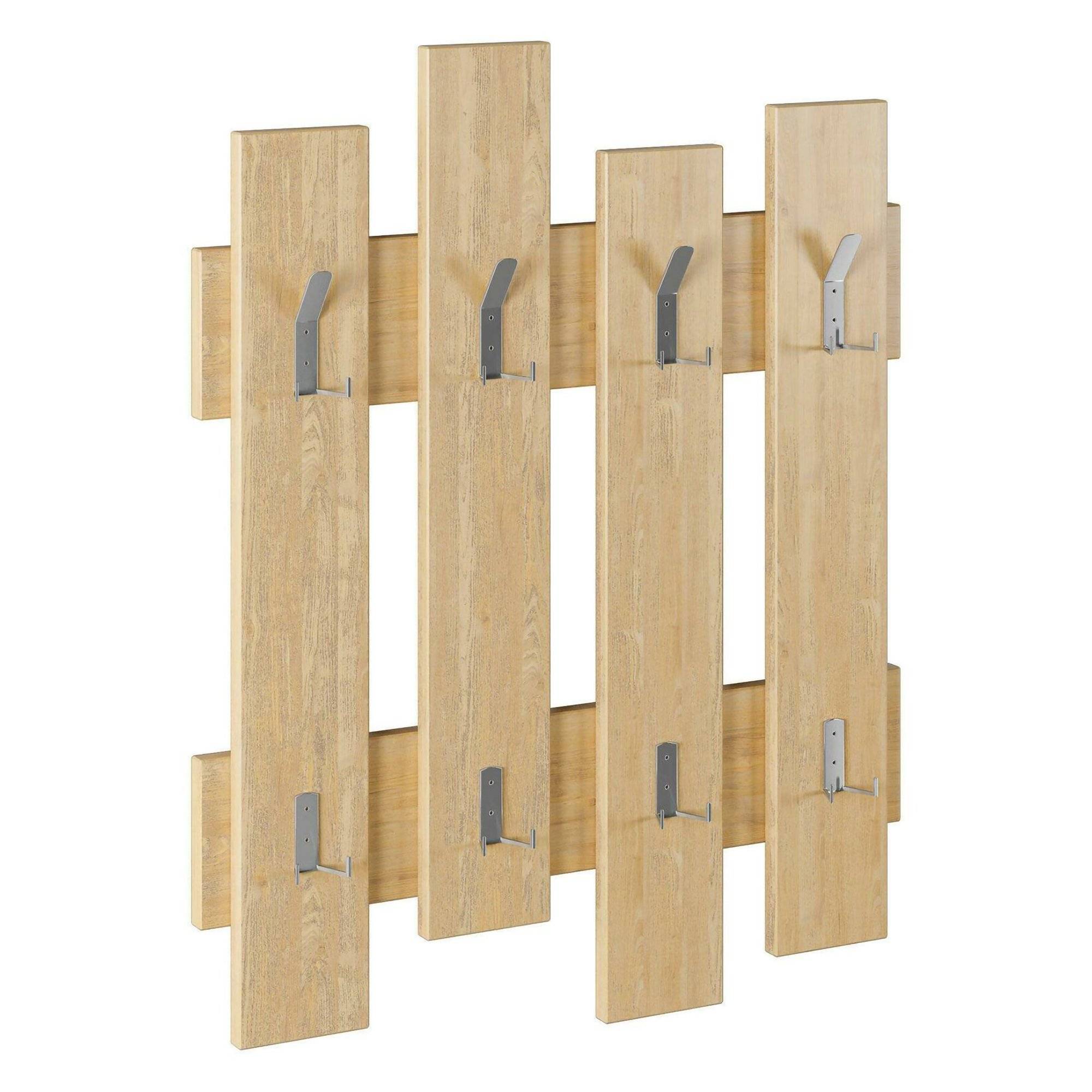 Perchero abstracto, instalación en pared, madera nobilitada 79 cm