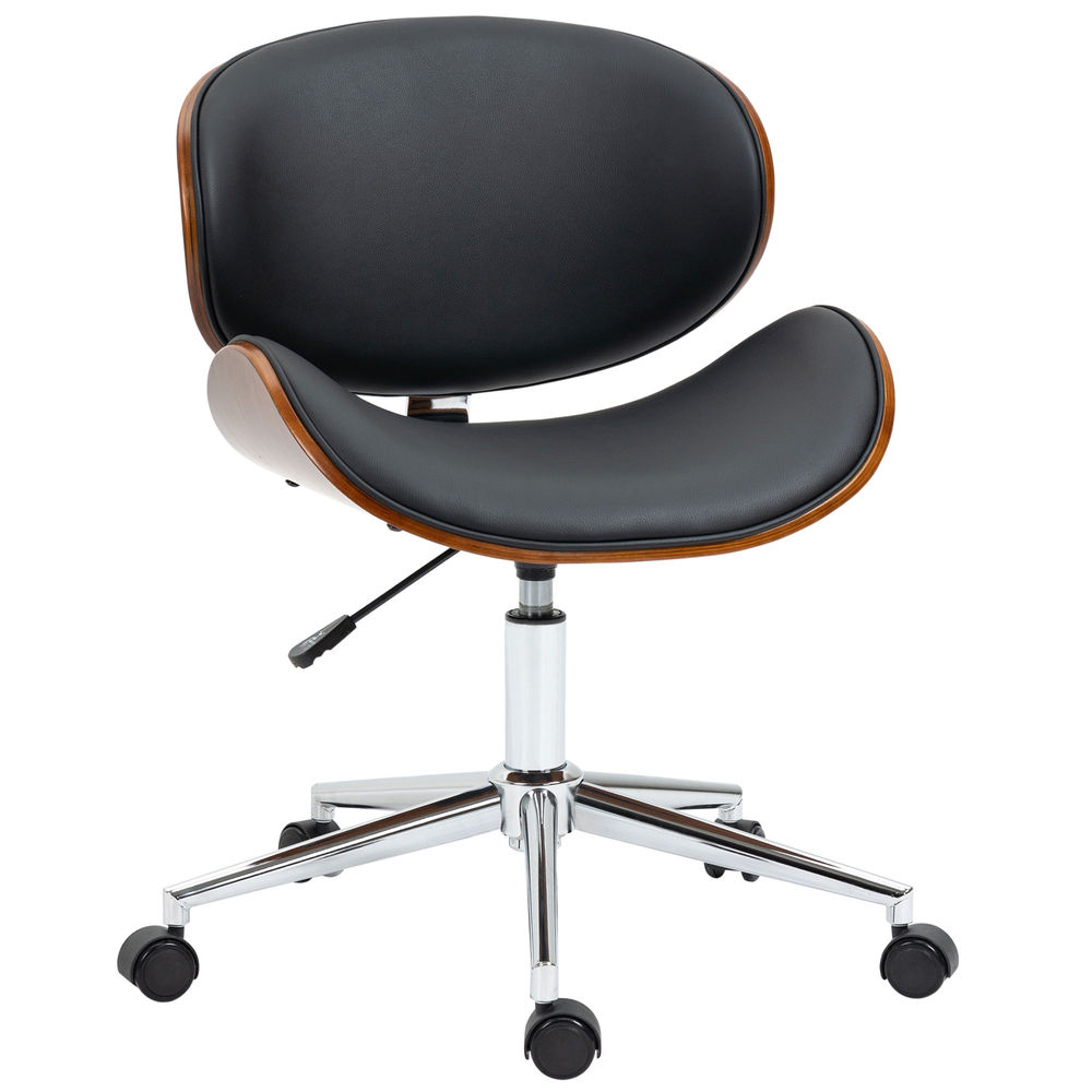 Silla de oficina 53x53x87 cm cuero sintético, madera de álamo vinsetto