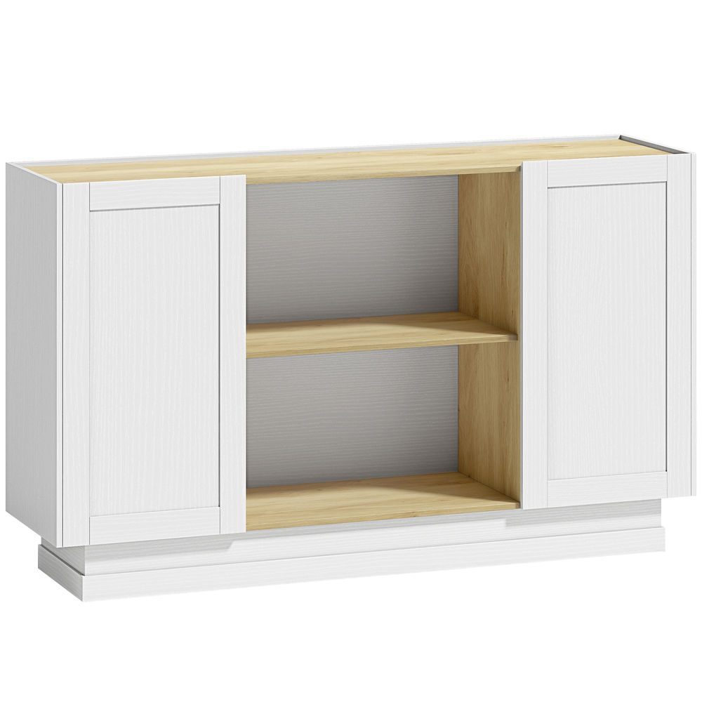 Aparador de cocina 133x35x79.7 cm color marrón Homcom
