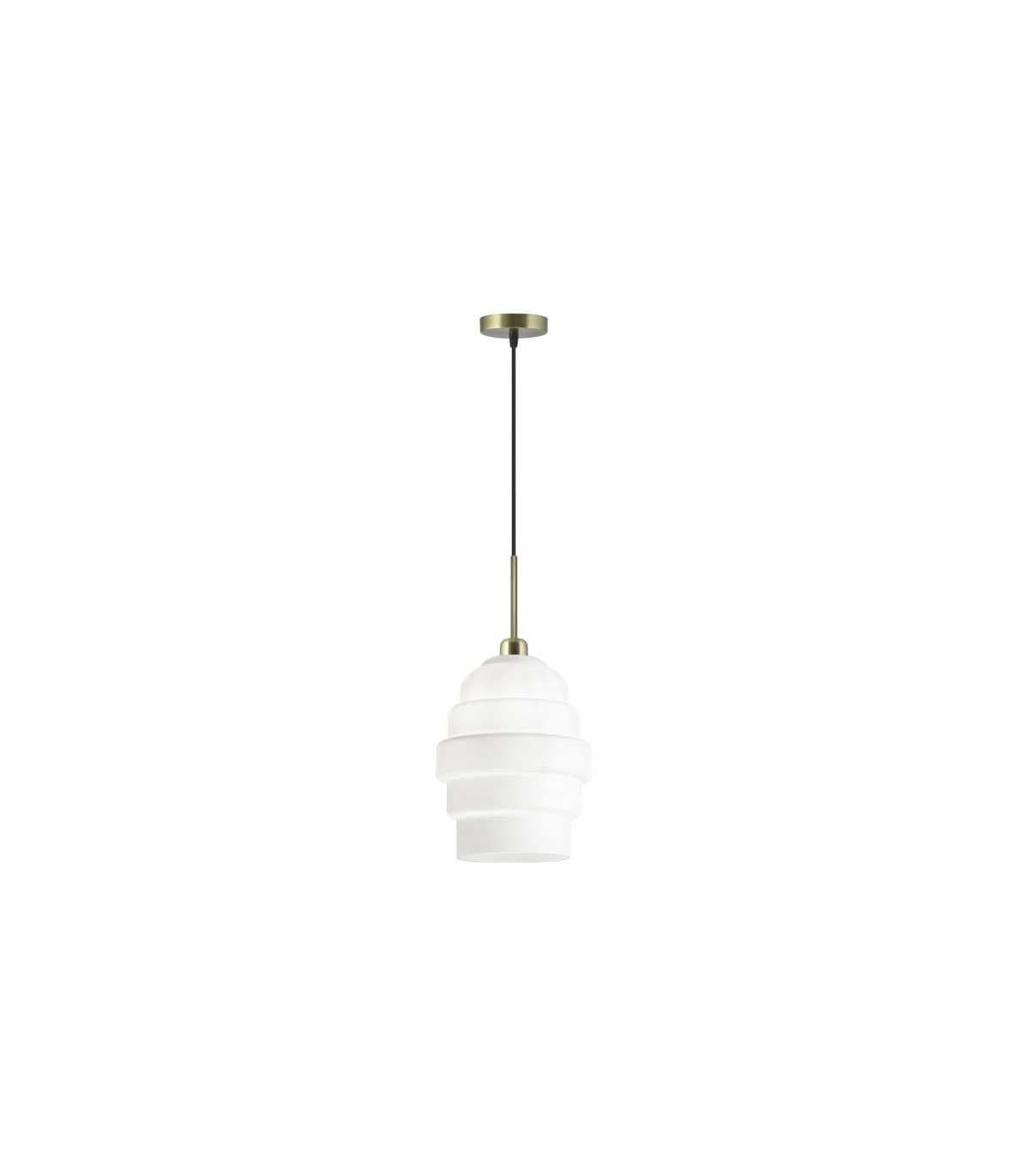 Colgante amber cristal blanco diseño moderno y elegante