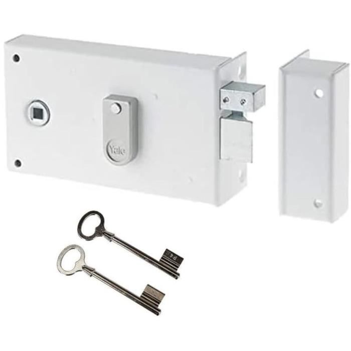Cerradura de rodillo horizontal de superficie - yale - yah37d - blanco - 2