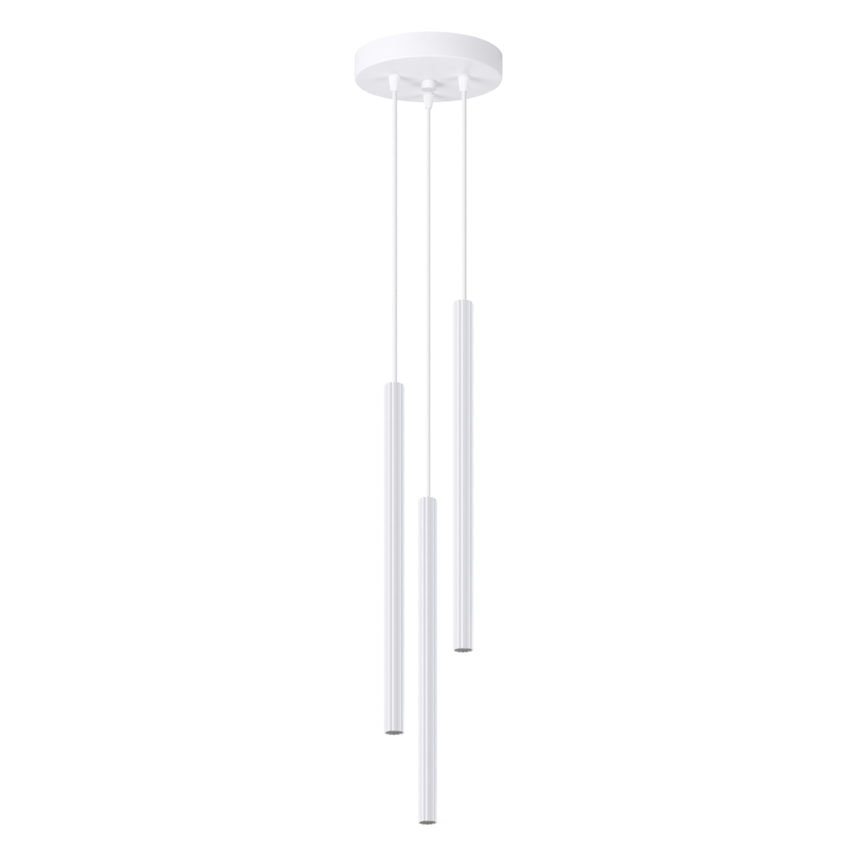 Lámpara coLGante arche 3 blanco acero 20x120x20cm