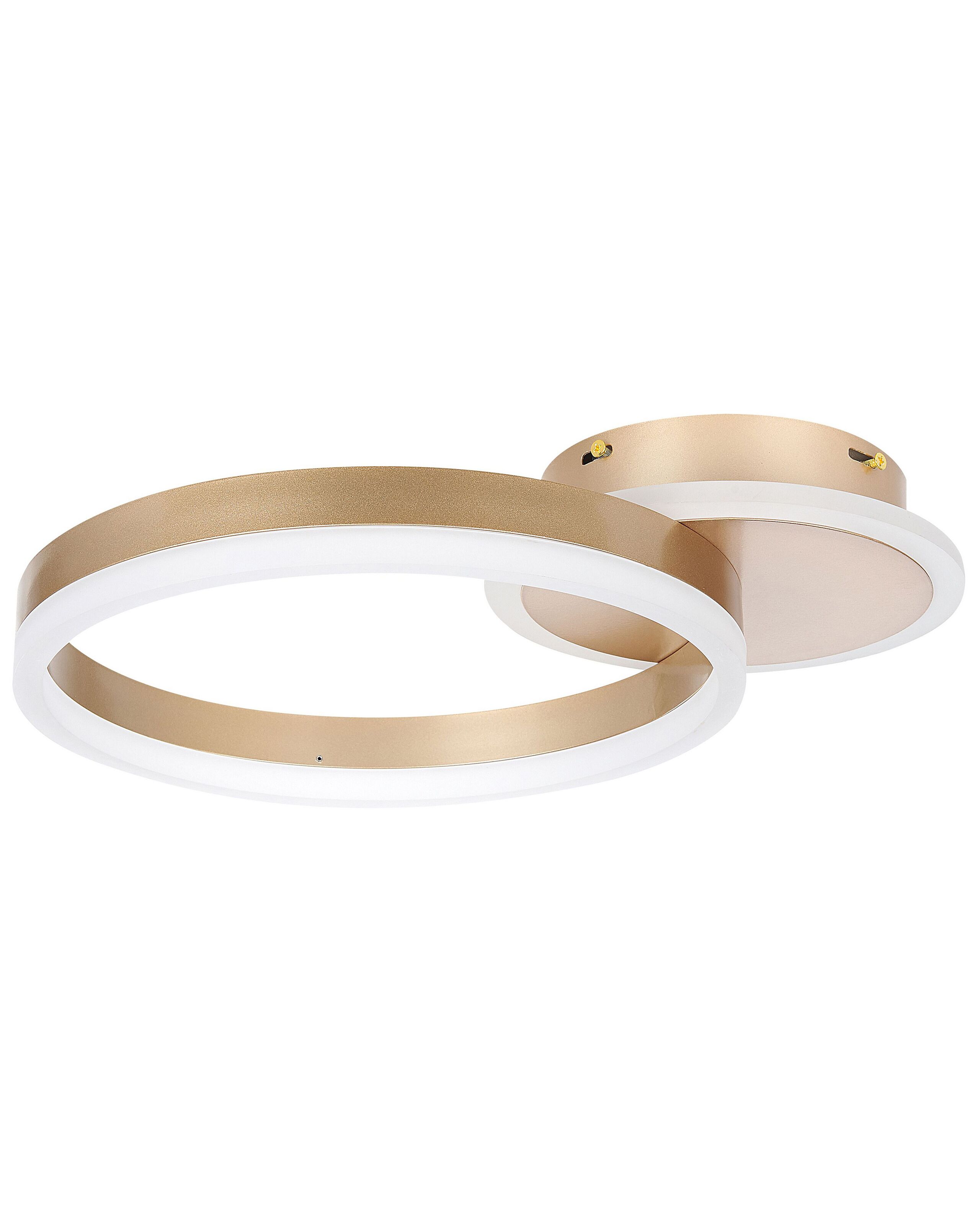Lámpara LED de techo glyde metal dorado