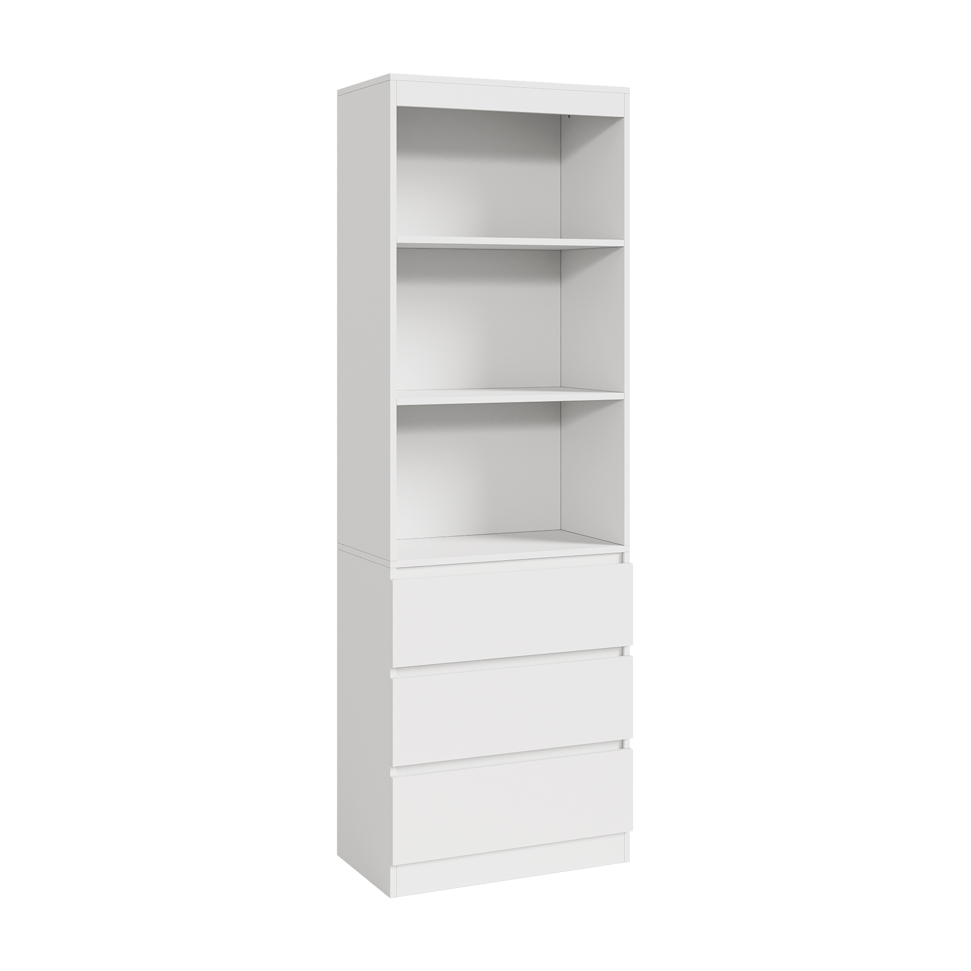 Estantería de pie les 180x60x35 cm - blanco [en.casa]