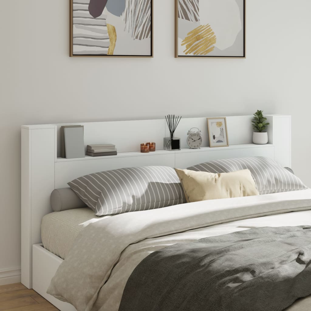Cabecero de cama con LED blanco 220x16,5x103,5 cm eso6222