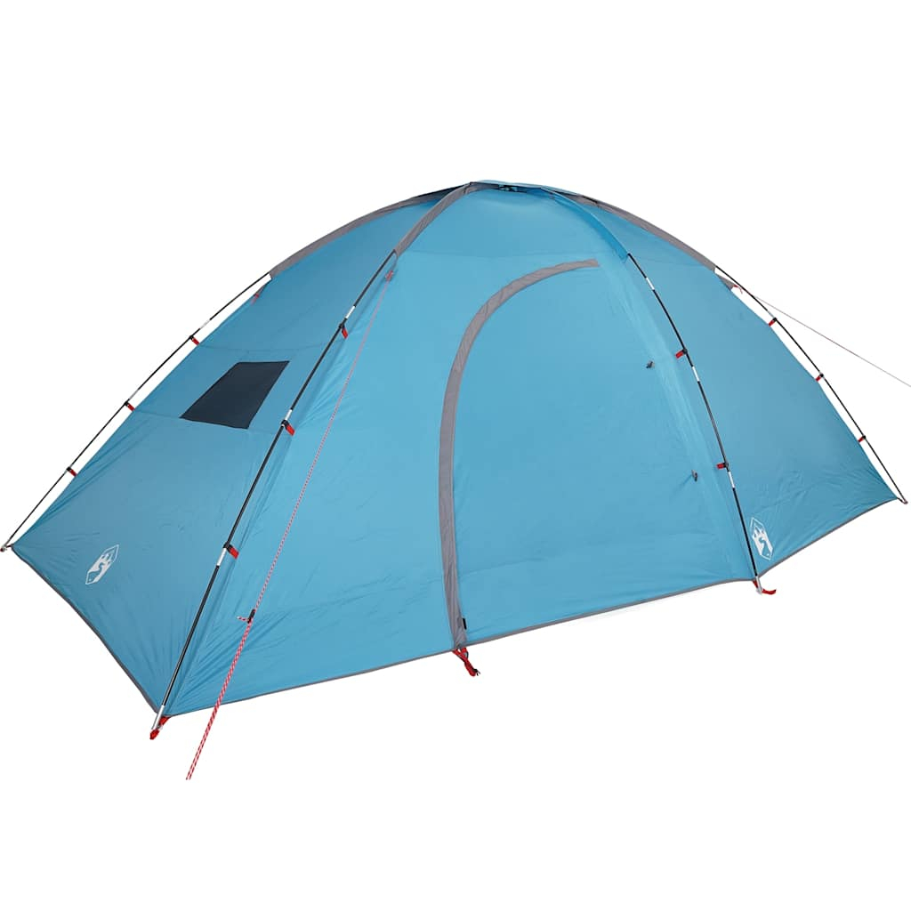 vidaXL tienda de campaña para 8 personas impermeable azul