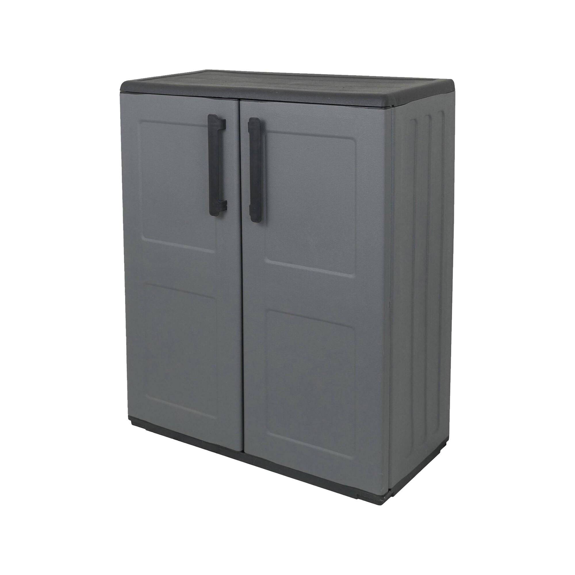 Armario exterior arisa, 2 compartimientos, gris 68x37x84h cm