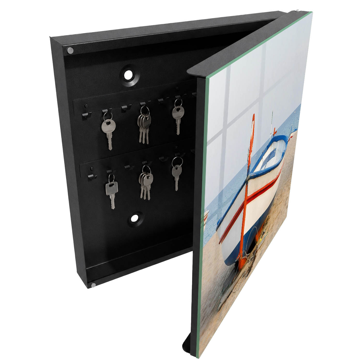 Guardallaves decorativo 30x30x5, apertura derecha tulup