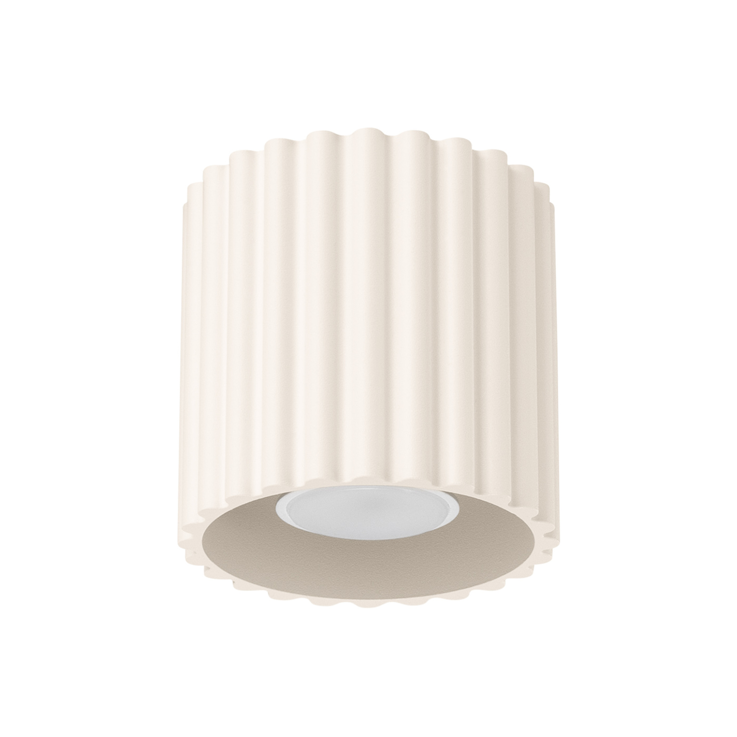 Lámpara de techo aura 1 beige aluminio 10x10x10cm