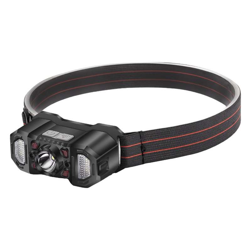 Linterna LED sensor luz roja COB pesca nocturna exterior recargable