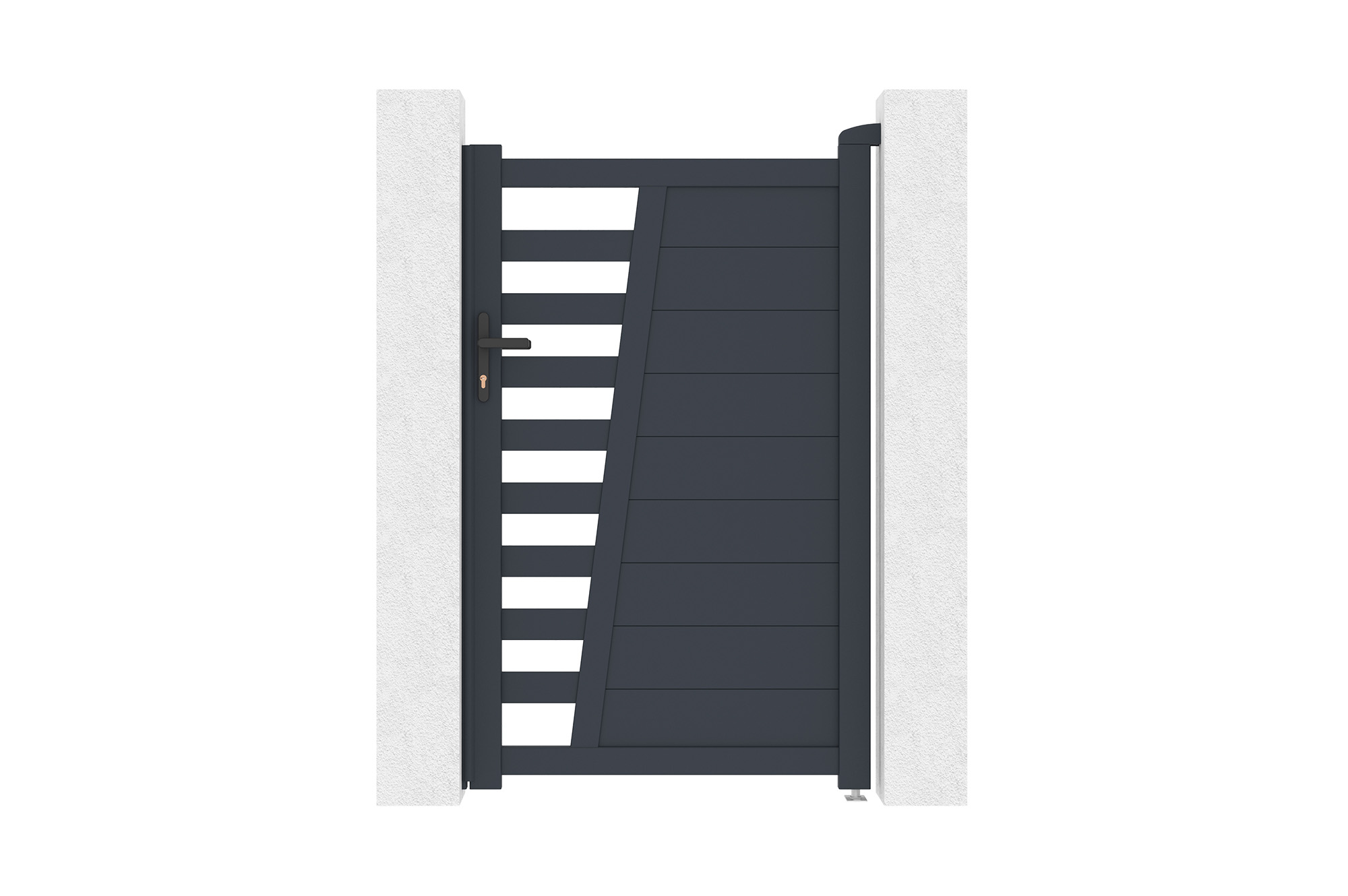 Puerta batiente 3 m cervina h.160cm + puerta 1 m