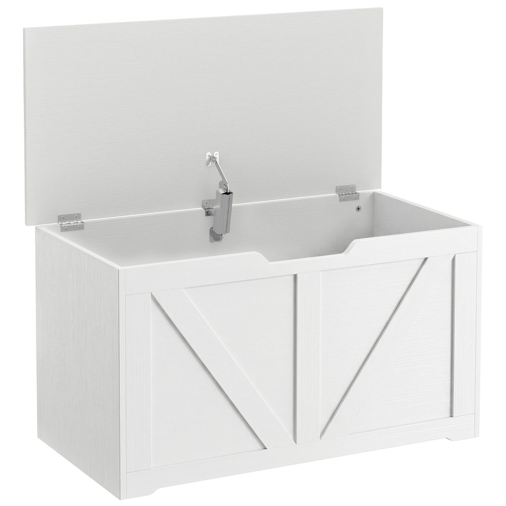 Baúl de almacenaje 80x40x45 cm color blanco Homcom
