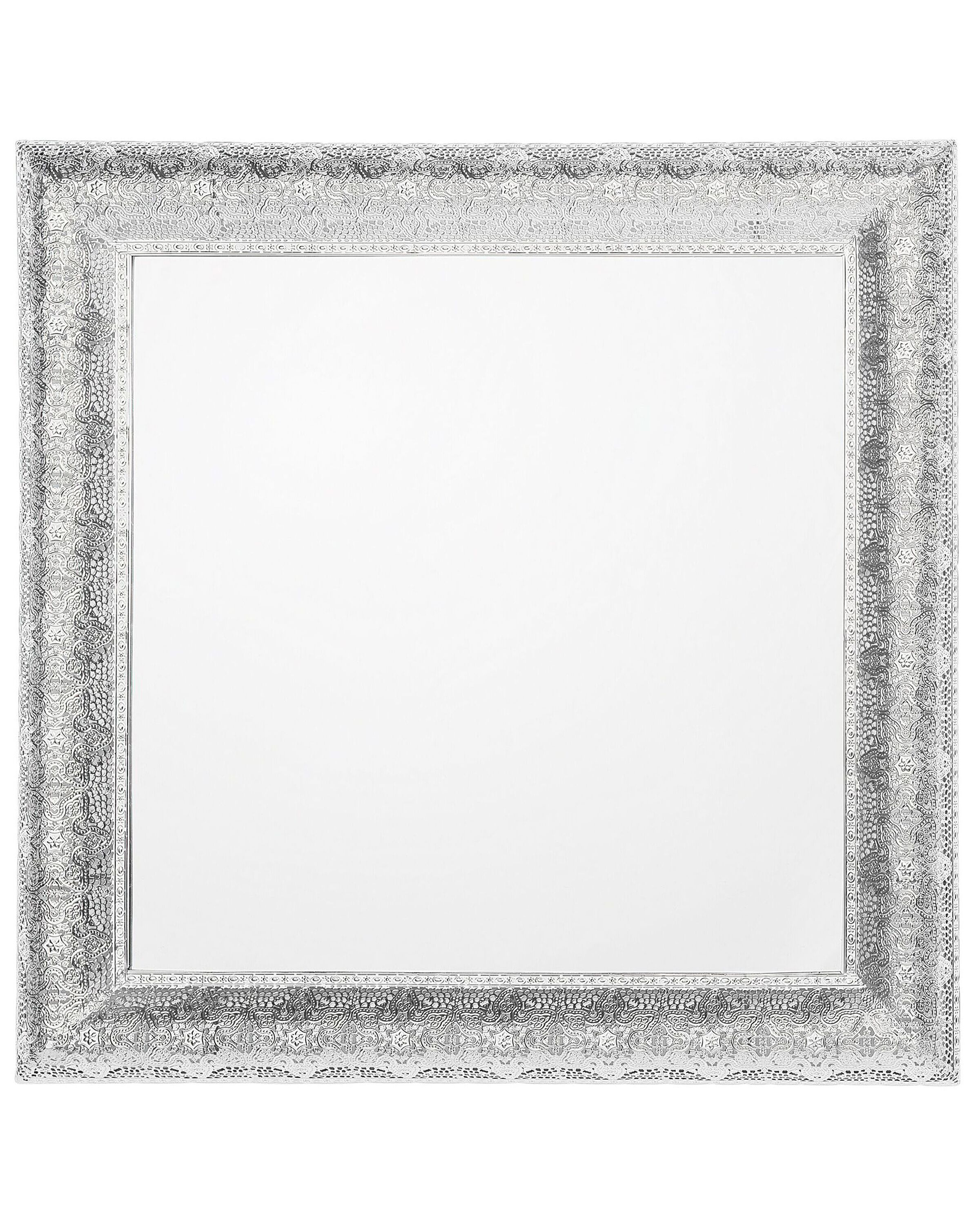 Espejo de pared cavan 65 cm 65 cm metal plateado