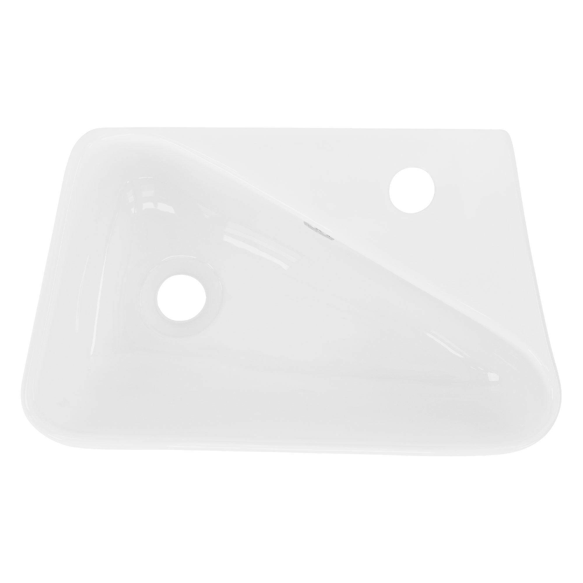 Lavabo incl. Desagüe 45x27x13 cm ceramica blanca