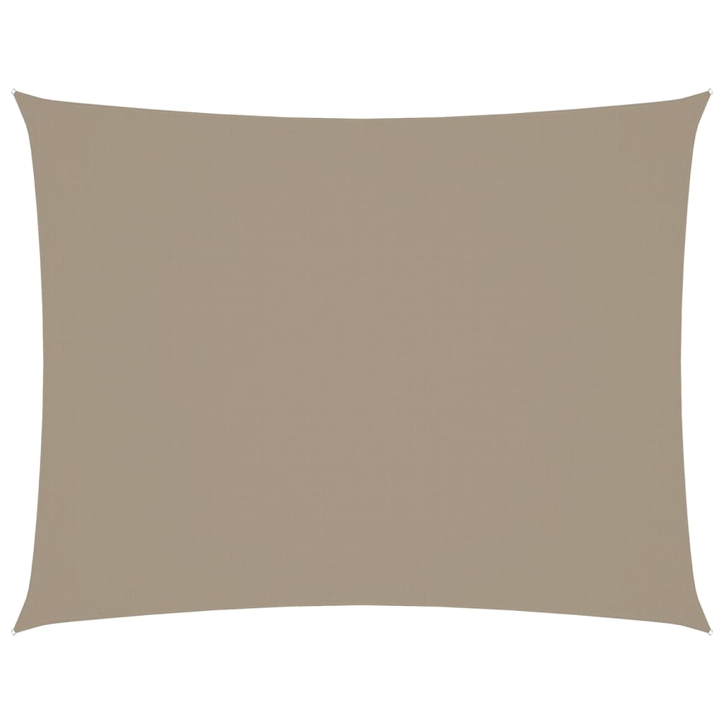 vidaXL toldo de vela rectangular tela oxford gris taupe 3,5x5 m