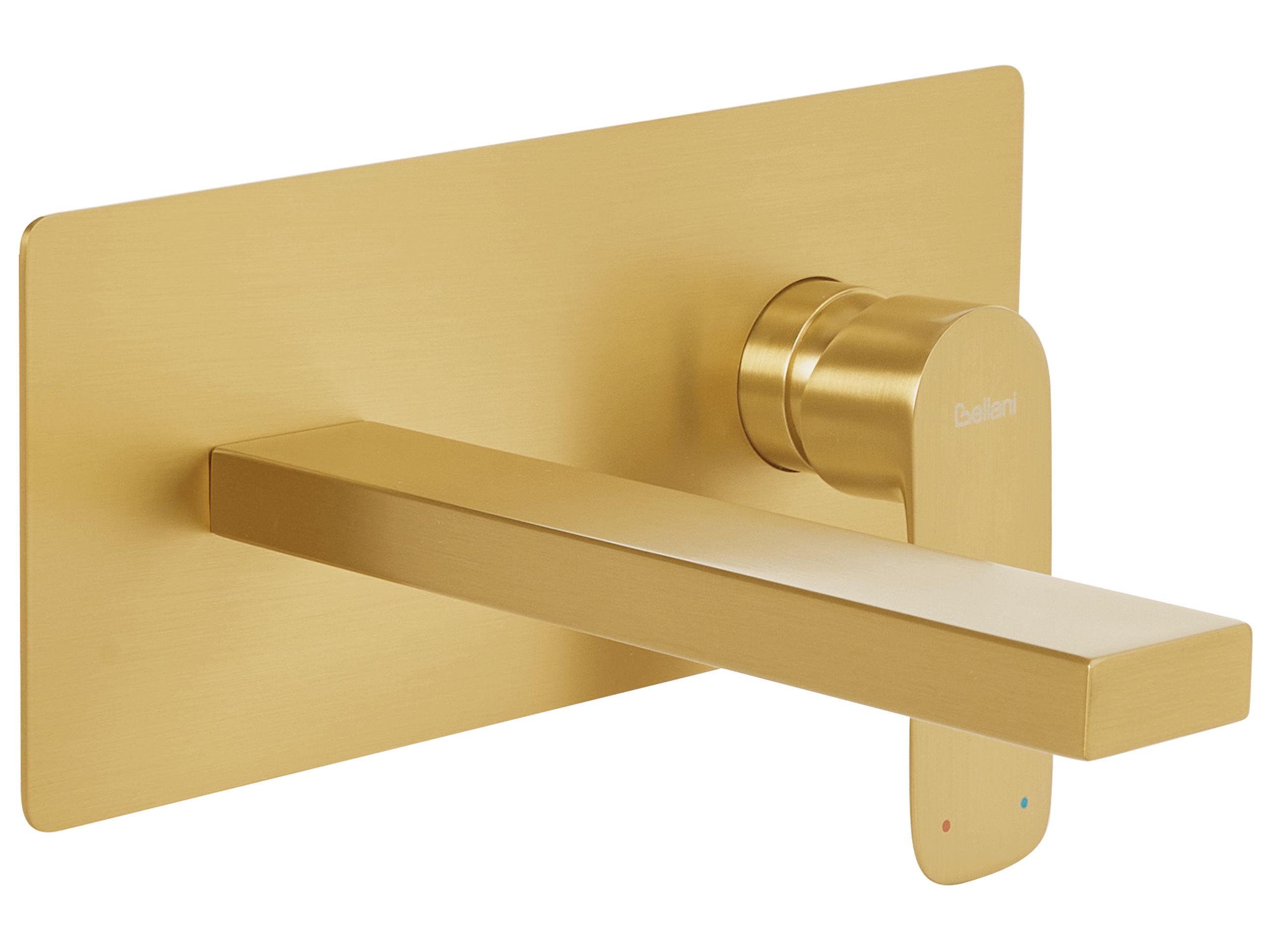 Grifo mezclador empotrado de lavabo dichato latón dorado