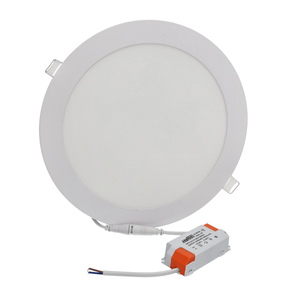 Downlight LED 18w redondo, de empotrar, luz fría 5000k, hueco 200-205mm