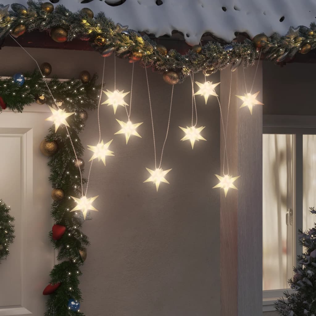Lámpara de navidad 10 LEDs blanco 10 cm es2120