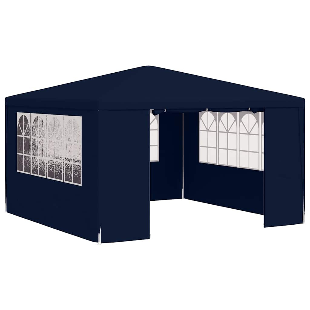 vidaXL carpa profesional para fiestas con paredes azul 90 g/m² 4x4 m