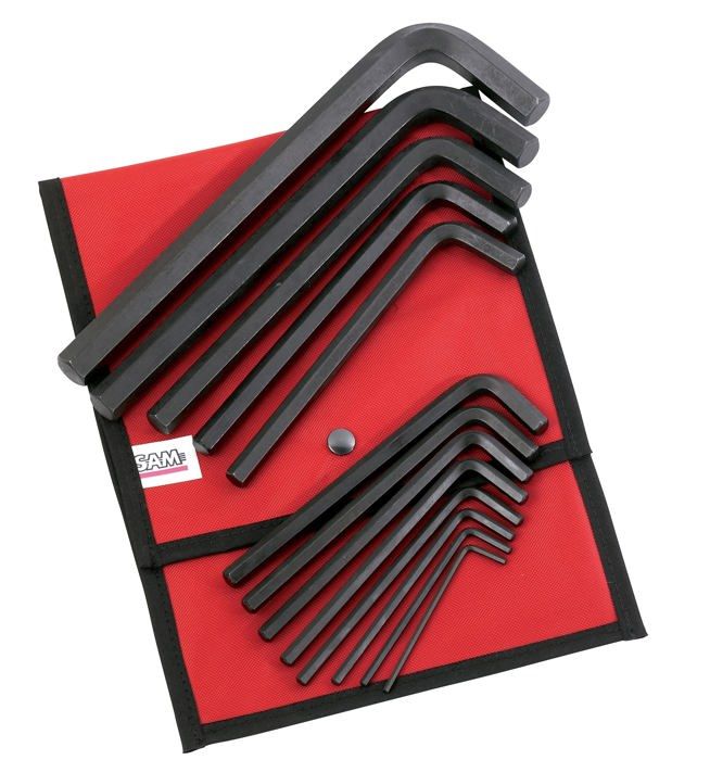 Sam outillage 63-tr13 juego de 13 llaves macho largas de 6 puntas de 3 a 19