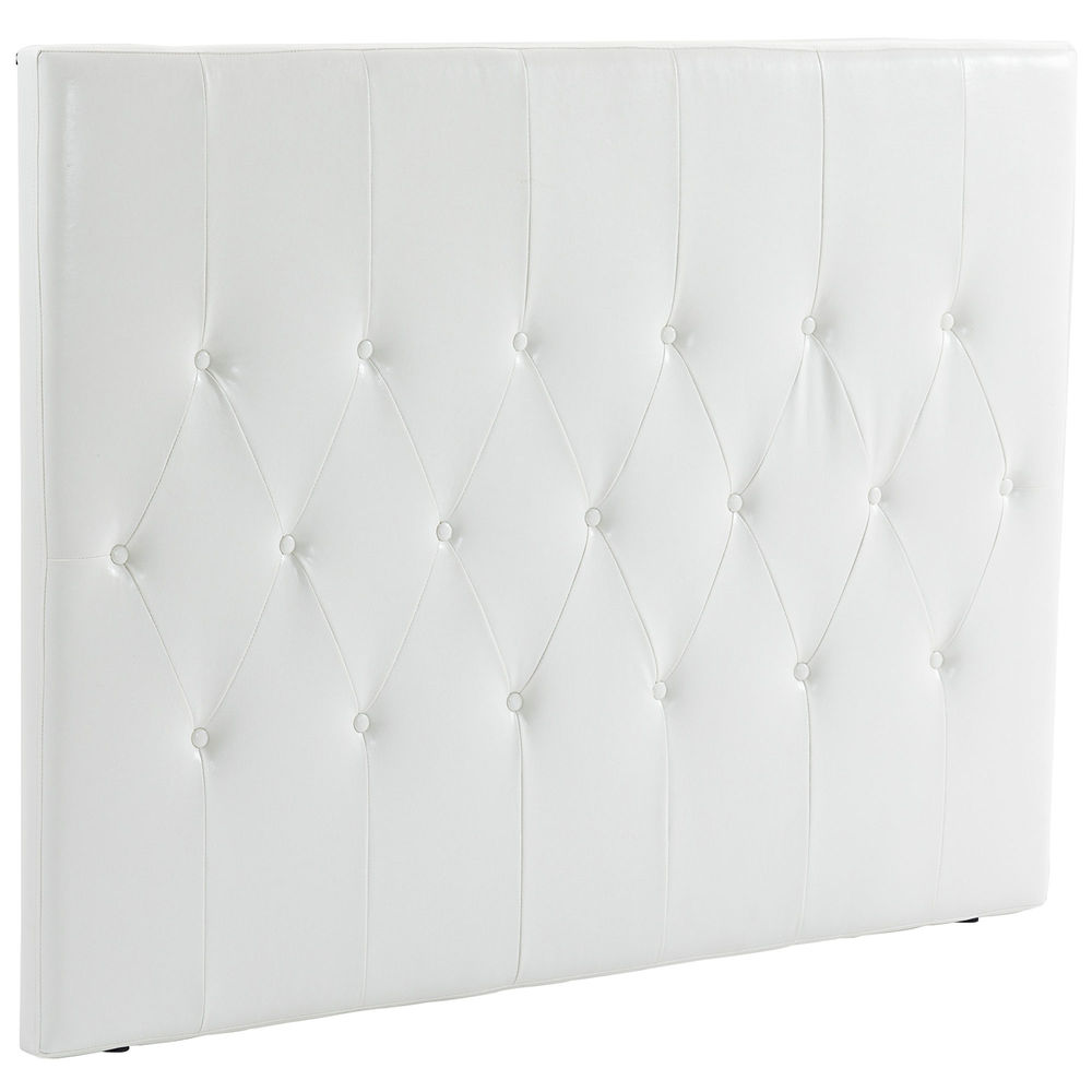 Cabecero de cama 160x7x120 cm pu color blanco Homcom