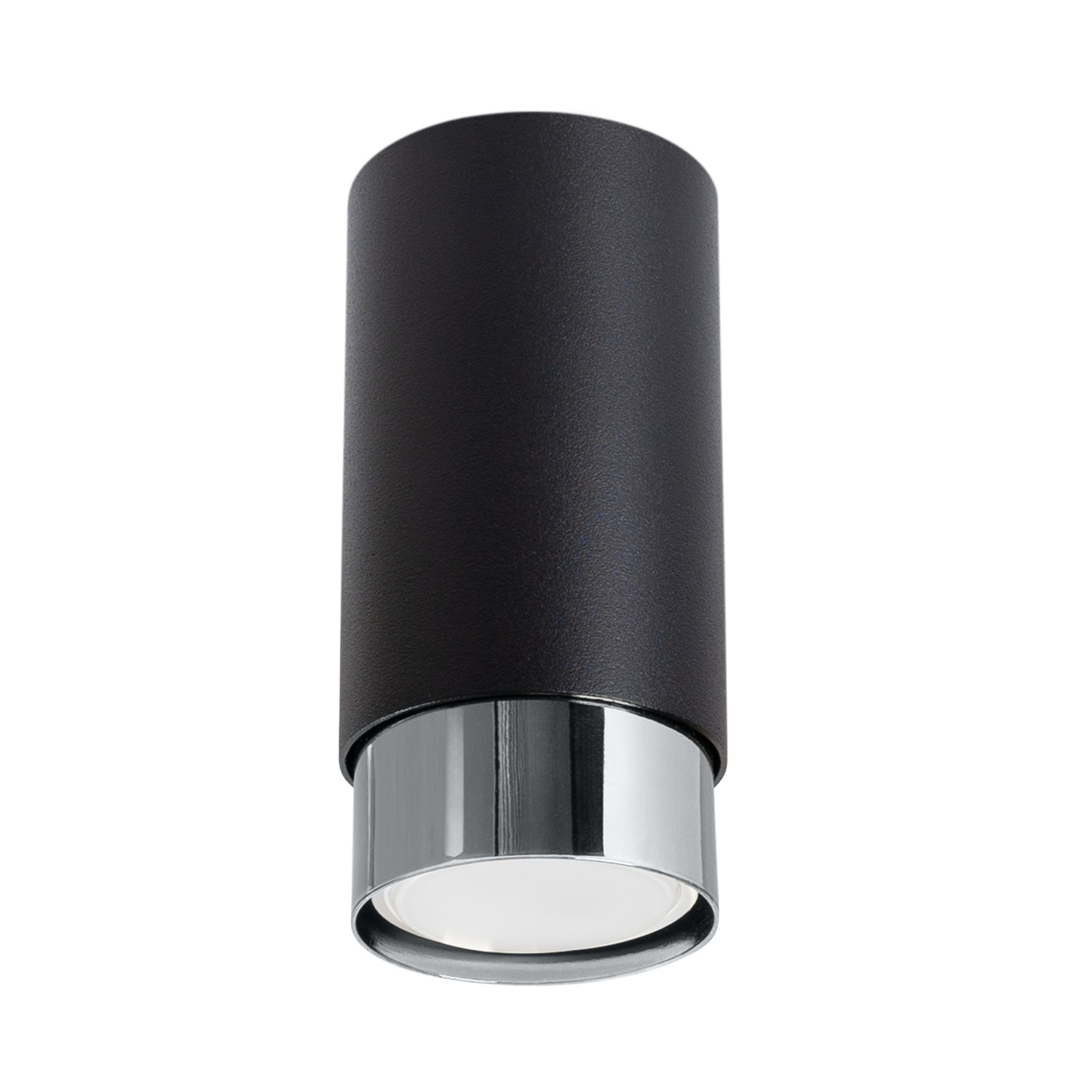 Lámpara de techo nero 1 negro/cromo acero 6x12.5x6cm
