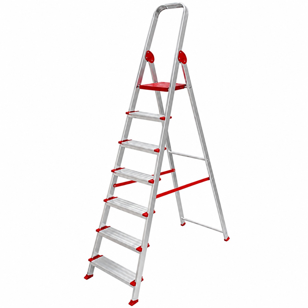 Escalera profesional t-plus-7x1 con arco de seguridad