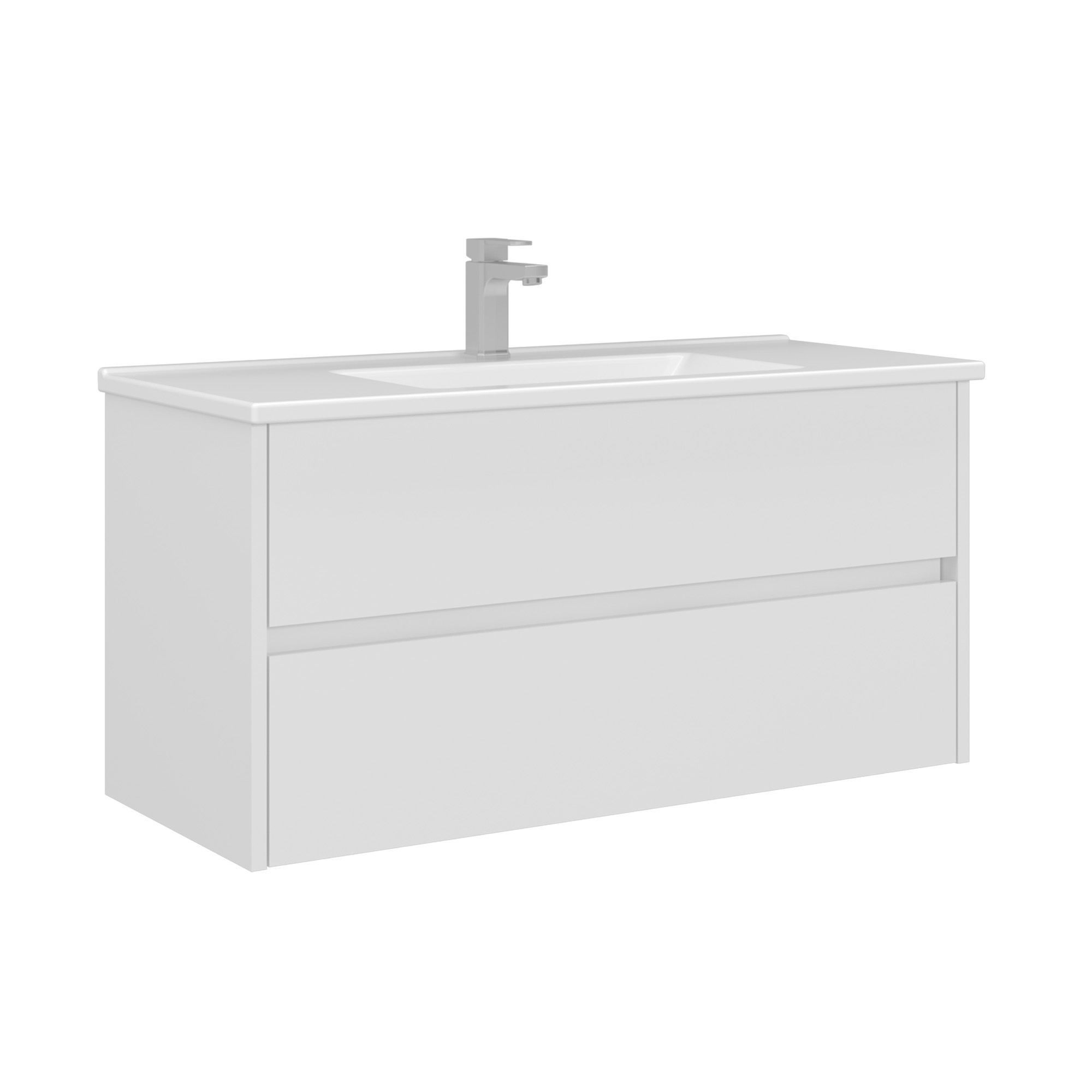 Mueble para lavabo <<arno 100>> - 100 x 45 x 52 cm - blanco