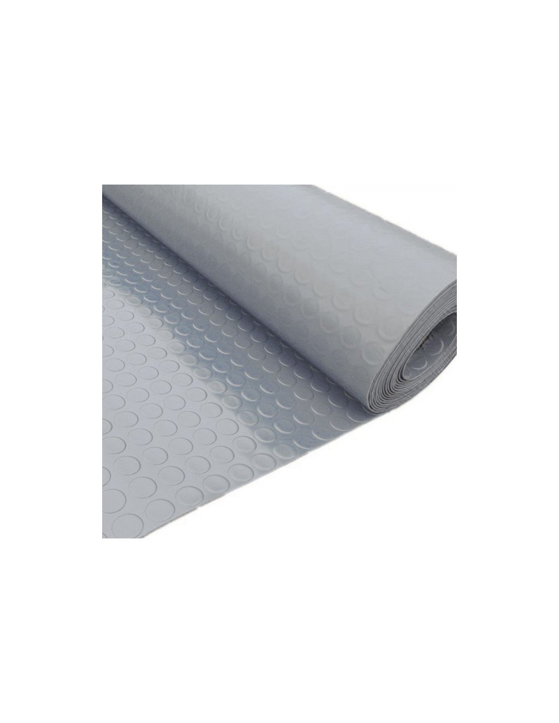 Jardin202 - suelo goma circulo - rollo gris 15 m 3 mm espesor