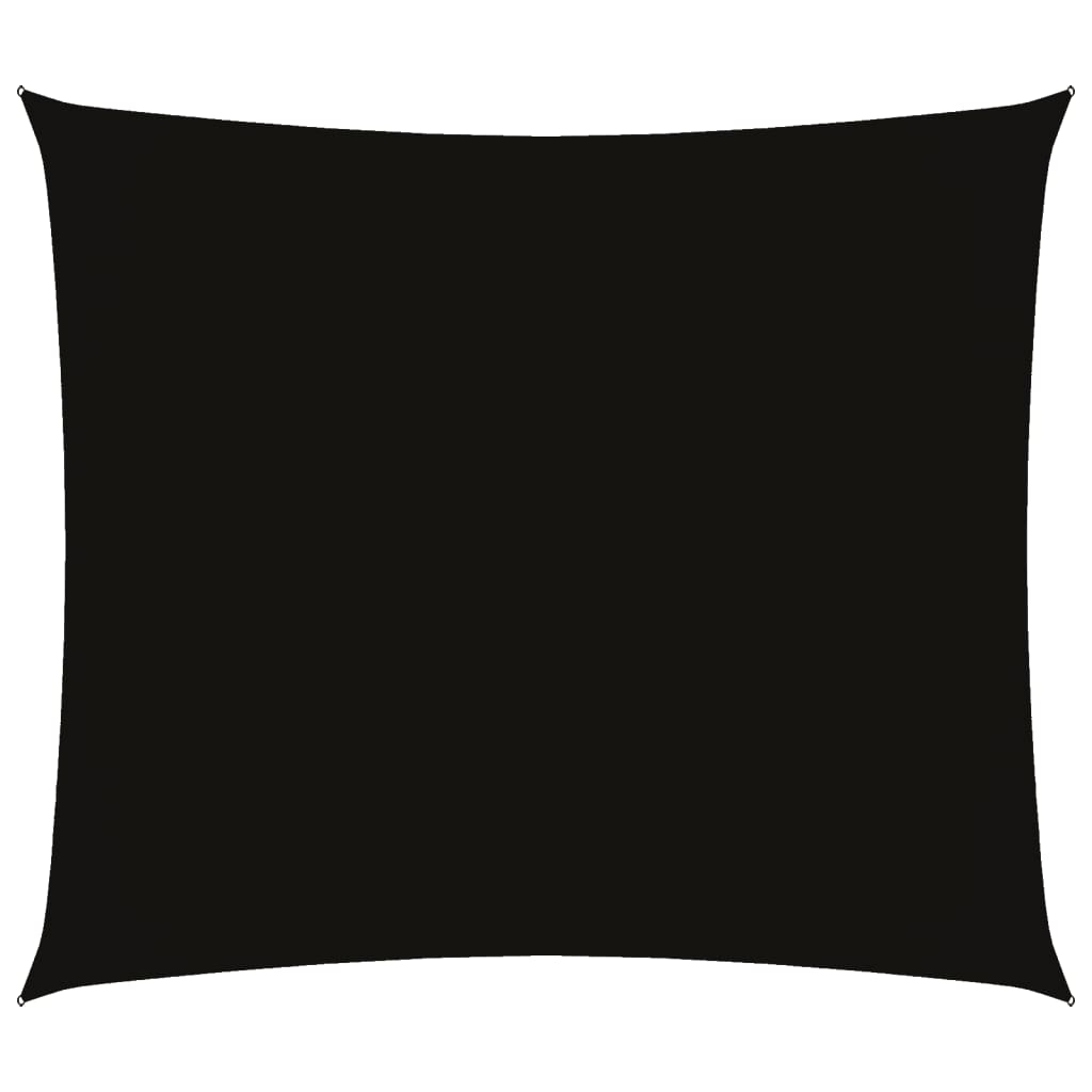 vidaXL toldo de vela rectangular tela oxford negro 2,5x3 m