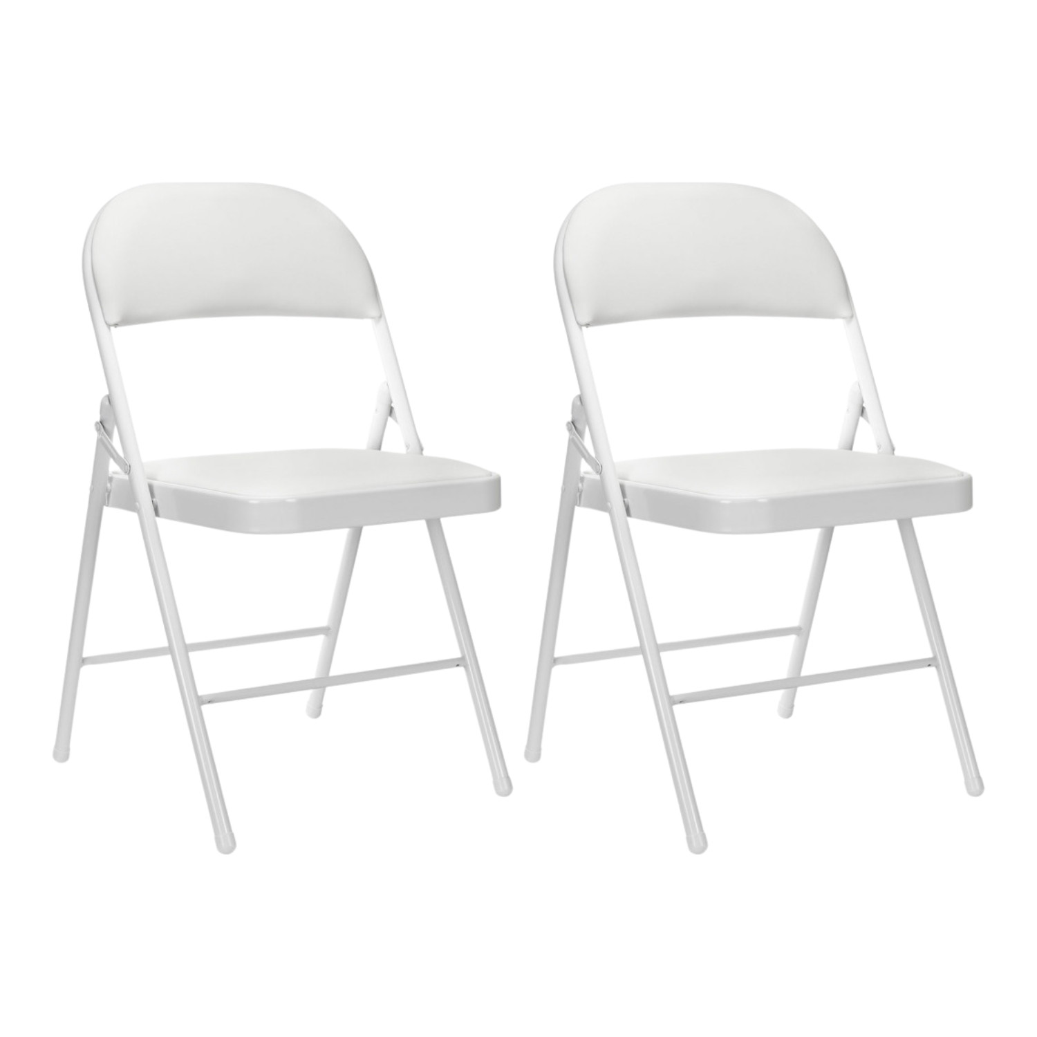 Pack 2 sillas plegables acolchadas blancas Thinia Home