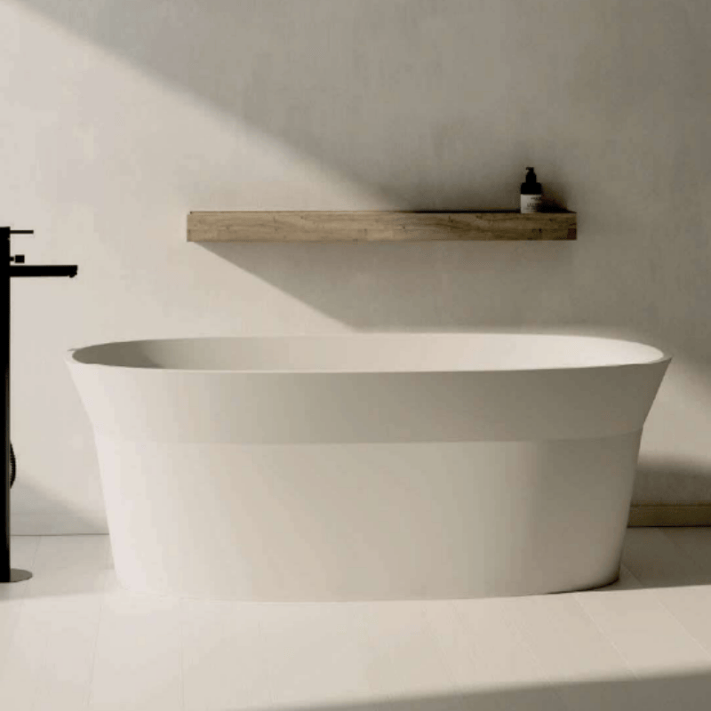 Bañera exenta solid surface moderna armonis 165 cm